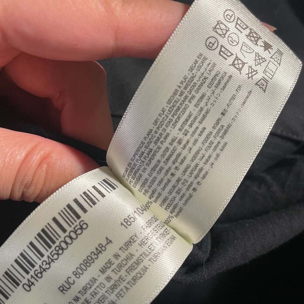 Zara Origins Black Cotton Overshirt Jacket XL - Picture 6 of 6